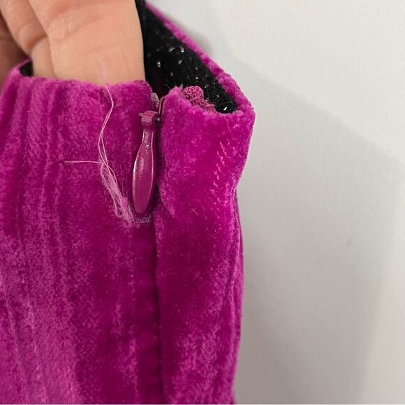 NWT SAYLOR Aurelie Pink Velvet Mini Dress Size XS - Picture 10 of 11